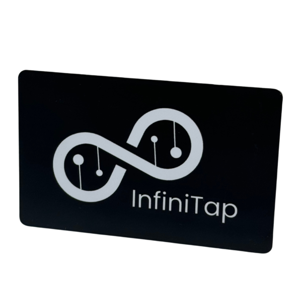 Front of plastic Infinity Card.